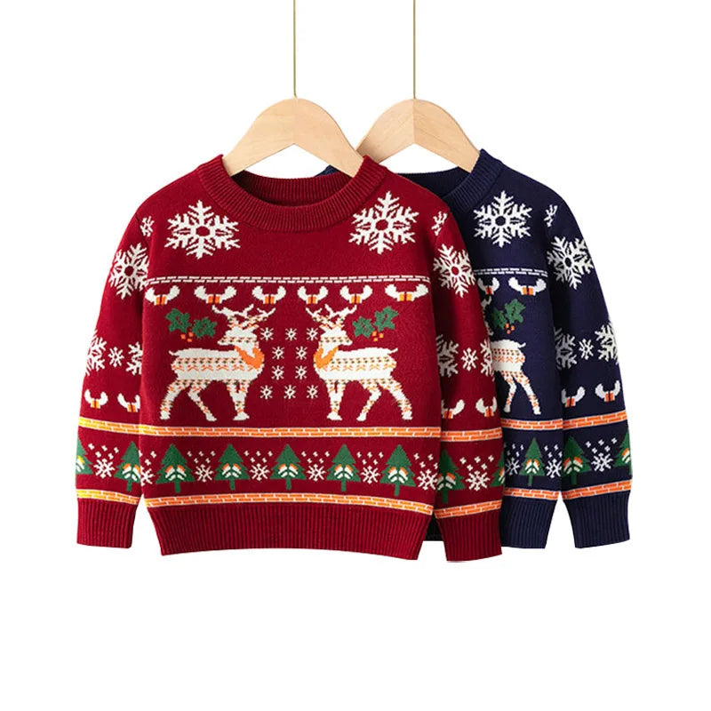 Pull de noel enfant coton